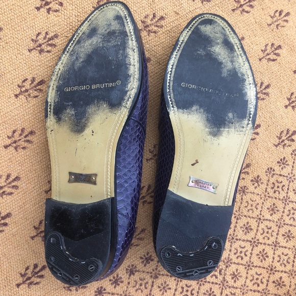Giorgio Brutini Genuine Snake Skin Slip On Loafer - Picture 7 of 7